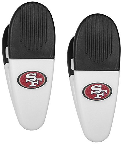 Siskiyou Spors San Francisco 49ers Mini-Chip-Magnete, 2 Stück, weiß, 2er-Set