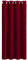 PONY DANCE Abdunkelnde Vorhänge mit Ösen Thermovorhang Hitzeschutz Blickdichte Gardinen Wohnzimmer Curtain Verdunkelungsvorhang 1 Stück H 180 x B 140 cm, Rot