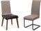 BEAUTEX Stuhlhussen Sets, elastische Stretch Husse Jersey Baumwolle Sitzbezug für Stuhl - 8er Set, Farbe: Taupe-Braun