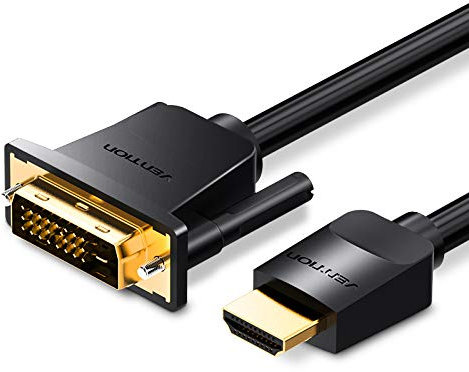 Digitalkey Cavo HDMI DVI (24+1) Alta qualità fino a 1080P con Connettori placcati Oro (3 MetrI)