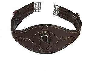 Kentucky Horsewear Sattelgurt anatomisch Leder, Länge:125, Farbe:braun