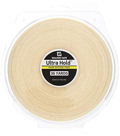 Ultra Hold Walker Double Sided Roll Tapes Stickers Adhesive for Men Hair System Replacement Toupee Hair Extension Wig Bundles Hair Weave Closure Lace Frontal(36 Yards & 1/2 Inch)