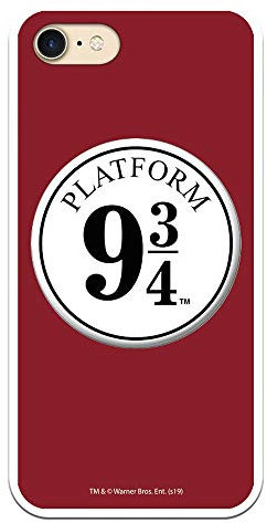 Funda para iPhone 7 - iPhone 8 - iPhone SE 2020 Oficial de Harry Potter Anden 9 3/4 para Proteger tu móvil. Carcasa para Apple de Silicona Flexible con Licencia Oficial de Harry Potter.