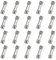 HUAREW T7AL250V 20 Stück 5x20mm langsam schmelzen glas sicherungen 7A 250V 0,2 x 0,78 Zoll Zeitverzögerungs sicherungen