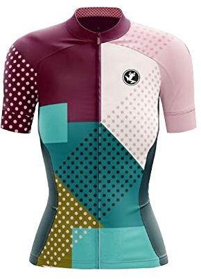 UGLY FROG Damen Rennrad Trikot Set Damen Fahrradbekleidung Sommer Bike Wear Radhose Anzüge Atmungsaktiv 2021 Neueste Bunt Streifen Graffiti XSVH02