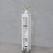 [en.casa] Standregal Arvika 80x17x17cm Nischenregal aus WPC Bücherregal 3 Ablagen Weiß