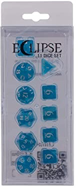 Ultra Pro Eclipse Würfel-Set, 11 Stück, Himmelblau