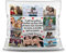 PR Print Royal Kissen mit Füllung - Fotocollage - Meine Beste Freundin - mit zehn Fotos selbst gestalten - Geschenkidee für Freundinnen - Kissen Polyester - Weiß, 40x40 cm