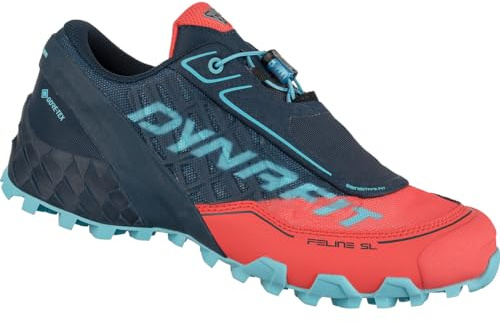 DYNAFIT Damen Feline SL GTX Schuhe, hot Coral-Blueberry, UK 7