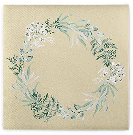 Mank Airlaid Servietten 40 x 40 cm perfekt für Hochzeit und Feiern Serviette stoffähnliche, elegant und edel 50 Stück Alea