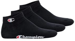 Champion Core Socks 3PP Quarter Calzini, Nero, 9-11 Unisex-Adulto
