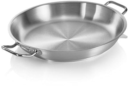 WAS Germany Bratpfanne Cookware 21, Ø 40 cm, Chromnickelstahl 18/10