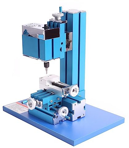 Universal Mini Metal Milling Machine Motorized Metalworking DIY Tool Benchtop Woodworking for Hobby Science Education Modelmaking W10004M AC100V~240V (36W Milling)