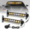 AnTom LED Rundumkennleuchte, 2er 81W 9 Stück COB Gelb Rundumleuchte + weißes Leuchtfeuer Rundumleuchte mit 27 Blinkende Stroboskop-Modi für Auto Pkw Truck Traktor KFZ LKW