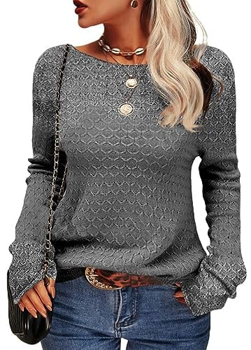 Tankaneo Colorblock - Maglione da donna a maniche lunghe, girocollo, a righe, slim fit, maglieria | Maglia a maniche lunghe, maglione all'uncinetto, a righe, slim fit, maglieria, top, casual, felpa, maglione, maglione