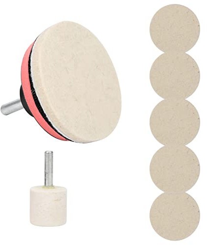 Auto-Windschutzscheiben-Entferner, 100 G, Ceroxid-Brillenkratzer-Entferner, Kratzer-Polier-Polierpads-Set, Polierpads, Pulver-Set, Felgen-Set, Politur