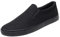Jamron Hombre Color Sólido Slip On Zapatos de Lona Zapatillas Casual Sneakers Plimsolls Negro SN0706142 EU44