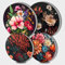 Tucocoo Herdbrenner-Abdeckungen, Retro-Blumen, Gasherd-Brenner-Abdeckungen, 4er-Set, 20 cm und 25 cm, Herdabdeckplatten für Elektroherd, Metallherd, blühende Blumen-Küchendekoration