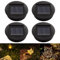 Mineup Solarleuchten Ersatzteile, 4 Stück 8cm Solarleuchten Ersatz Top mit LED Leuchtmitteln, 1.2V IP44 Solarleuchten Solarpanel Ersatzteil für Solarlaterne, Solar Gartenleuchten und DIY