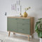 Sideboard Anrichte Kommode Esszimmer Wohnzimmer in Eiche mit grün Modern
