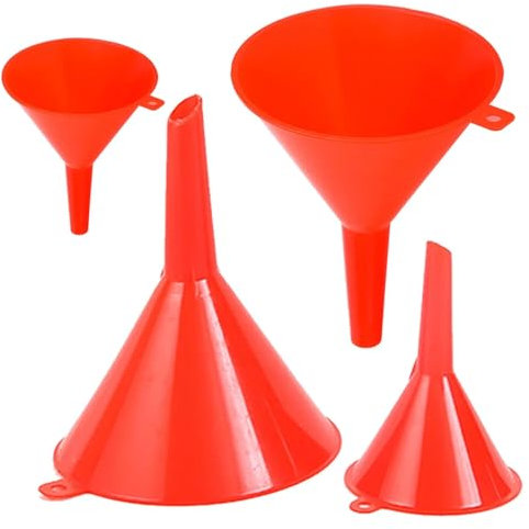 Juego de embudos de plástico for coche, aceite, gas y fluidos, función de cocina, embudo de plástico, laboratorio doméstico Embudo De Cocina