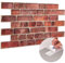 3D Wall Panels Self Adhesive - 20 Sheets Covering 99.1 sqft (9.2 sqm) Modern PVC Plastic Cladding Panel Size - 37.79 x 18.89 in (96 cm x 48 cm) – Decorative Faux Deep Red Brick Pattern