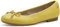 Tamaris Women's Comfort Damen Ballerinas aus Leder mit Schleife Ballet Flat, Yellow, 3.5 UK