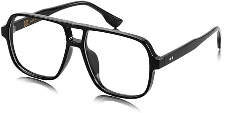 FEISEDY Retro 70er Jahre Blaulichtfilter Brille Herren Damen Blaulicht-Blockierende Computerbrille Gaming Bildschirm Brille B4167