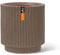Capi Europe - Gefäß Zylinder Groove NL - 41x43 - Warm Taupe - Öffnung Ø36 - Blumentopf für den Innen- und Außeneinsatz - Bruchsicher - 100% recycelbar - KGVWT883