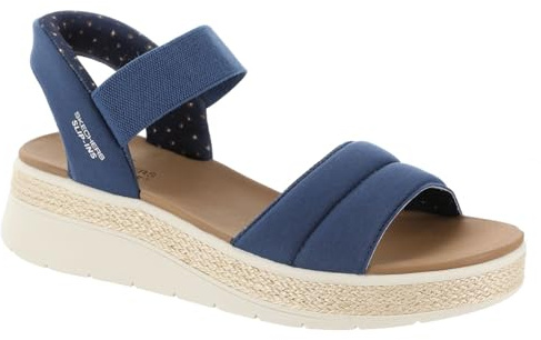 Skechers Damen Bobs Sun Ray Slip-InTurnschuhe, Navy Textile, 38 EU