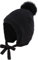 Baby Wintermütze mit Ohren Warme Babymütze Baby Mädchen Jungen Winter Kind Mütze Handschuhe Ohrenklappen Mütze mit Fleece (6-24 Monate, Schwarz Hut)