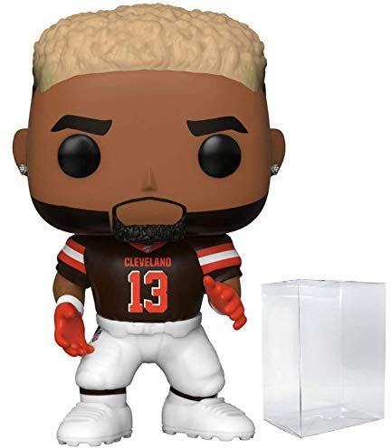 POP Football: Giants – Odell Beckham Jr (braune Uniform) Funko Vinyl-Figur (mit kompatibler Box-Schutzhülle), mehrfarbig, 9,5 cm