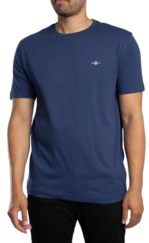 GANT Men's Regular Shield T-Shirt, Persian Blue, XXL