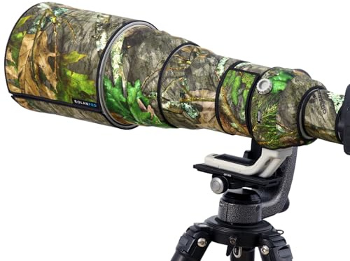 ROLANPRO Waterproof Lens Camouflage Coat for Canon EF 200-400mm F4 L is USM Extender 1.4X Rain Cover Lens Protective Sleeve Case-#34 Jungle Waterproof