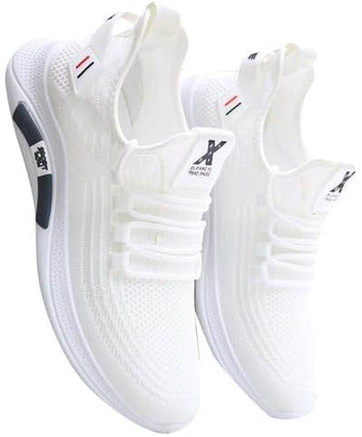 Baskets De Course Homme Légères Respirant Homme Baskets Trail sans Lacets Baskets De Marche Casual en Salle Chaussures De Sport Athlétique Course Chaussures Rehaussantes Homme