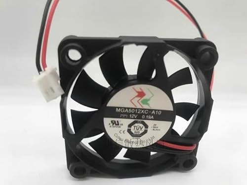 50MM Chassis fan，MGA5012XC-A10 DC12V 0.19A 5010 2-wire cooling fan