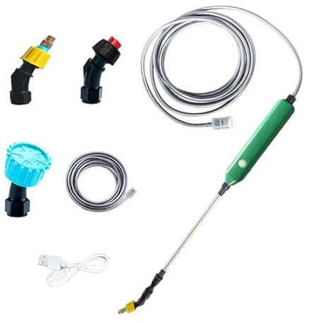 Spruzzatore Elettrico Con Pompa - Irrigazione Per Esterni,Kit Automatico Multifunzionale Per Giardino, Terrazza, Prato e Zone Verdi