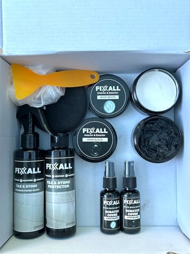 Fixxall quartz surface and worktop repair (White/Black, One Size)