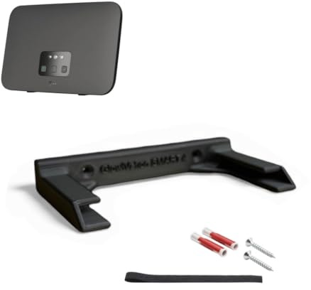 Wandhalterung für Telekom Speedport Smart 4 Plus, Router WLAN Halterung Halter Wandhalter mit Kabelmanagment inkl. Schrauben & Dübel Made in Germany