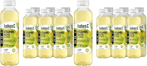 hohes C Vitamin Water Revitalize - Limón y Lima - Bebida Refrescante - Pack de 6 (6x0,5L) (Paquete de 2)