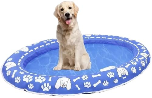Flotador de piscina inflable para perros Colchoneta inflable resistente a | Balsa De Piscina Para Perros Diversión En Lagos, Estanques, Ríos, Playas, En Verano, Natación, Gatos Y Cachorro