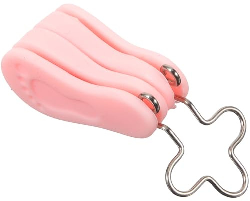 Clip Modellante Naso in Silicone Rosa Design Ergonomico | Metallo Integrato, Antiscivolo, Tascabile e Pratico, Dettagli Delicati per Uso Quotidiano