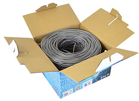 Cavo ethernet LAN CAT5e PNI U05 per internet 1 Gigabit/sistema di sorveglianza, 305 m