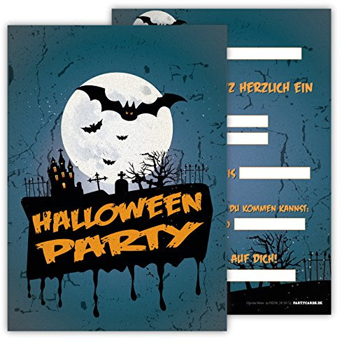 Partycards Einladungskarten Kindergeburtstag Mädchen und Junge, 12 Stück, Postkartenformat A6, Kinder Einladungskarten Geburtstag, Einladungskarten Kindergeburtstag Junge