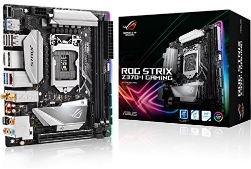 Asus ROG Strix Z370-I Gaming Mainboard Sockel 1151 (Mini-ITX, Intel Z370, Coffeelake, 4x DDR4-Speicher, USB 3.1, M.2 Schnittstelle)