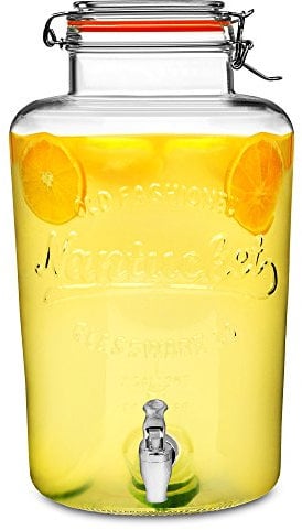 Nantucket Beverage Dispenser 8ltr - Vintage Style Clip Top Drinks Dispenser