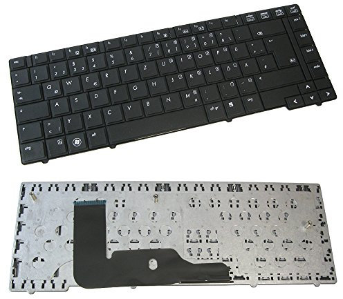 Trade-Shop - Tastiera originale per laptop QWERTZ con filettatura per HP EliteBook 8440 8440p 8440w sostituisce 594052-001 PK1307D2A19 PK1307D1A00 594052-051 (layout di tastiera tedesca)