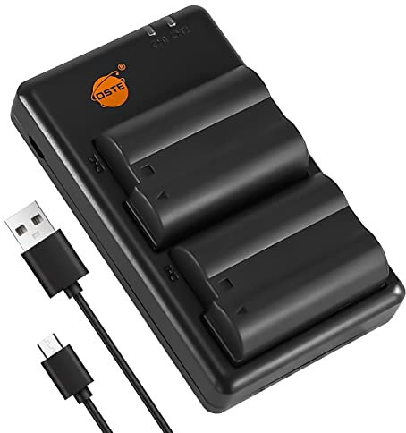 DSTE 2PCS EN-EL15 ENEL15 (2550mAh/7.0V) Batterie Chargeur Compatible pour Nikon D7200, D7100, D750, D600, D810, D800E, D810A, D800