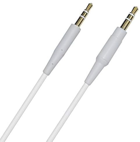 Stereo Jack Cables Replacement Cords for Bose On-Ear 2/OE2/OE2i/QC25/QC35/Soundlink/SoundTrue Headphones (White)