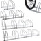 FiNeWaY Durable Floor Bike Rack or Wall Mounted Bikes Stand - Cycle Rack Storage Locking Stand Great For Garage, Garden Or Shed Security - Easy Installation Screws & Plugs Included (2 Position Rack)